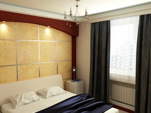 İki kişilik bir yatak odasının orijinal tasarımı