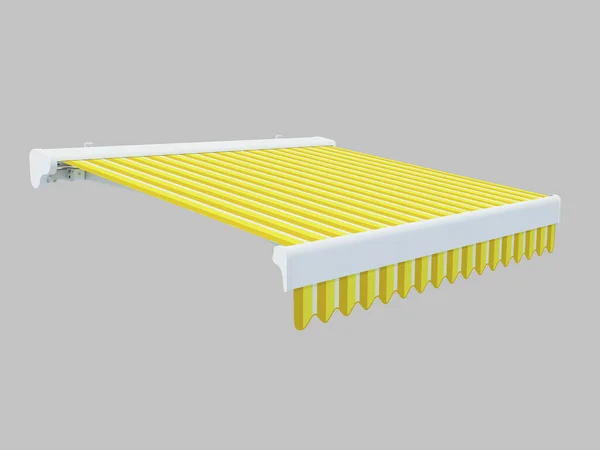 Mekanizmalı dirsek tentesinin 3 boyutlu görüntülemesi.