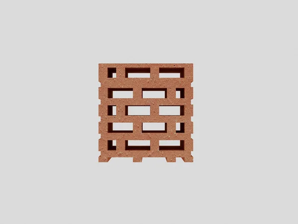 Rendering Perforated Bricks Masonry — Photo