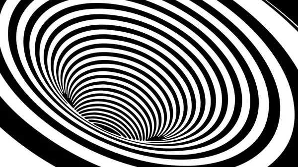线框矢量隧道 3D个有黑白线的虫洞 — 图库矢量图片#
