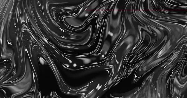 Fondo líquido negro abstracto. Luxario arte fluido blanco y negro. renderizado 3d. Aceite de fondo liso. —  Fotos de Stock