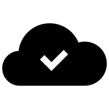 Bulutlar hazır. İşaretleme işareti ve bulut sembolü