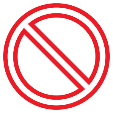 Sembolü durdur Yasak çember. Taslak durağı. Giriş işareti yok. Yuvarlak durak uyarısı