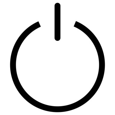 Güç düğmesi. Güç açılıp kapanıyor. Kapatma işareti. Başla ve dur.