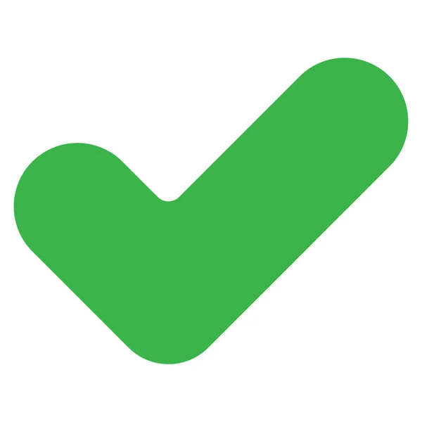 Cochez Case Symbole Correct Vert Oui Signe Illustration Coche Verte — Image vectorielle