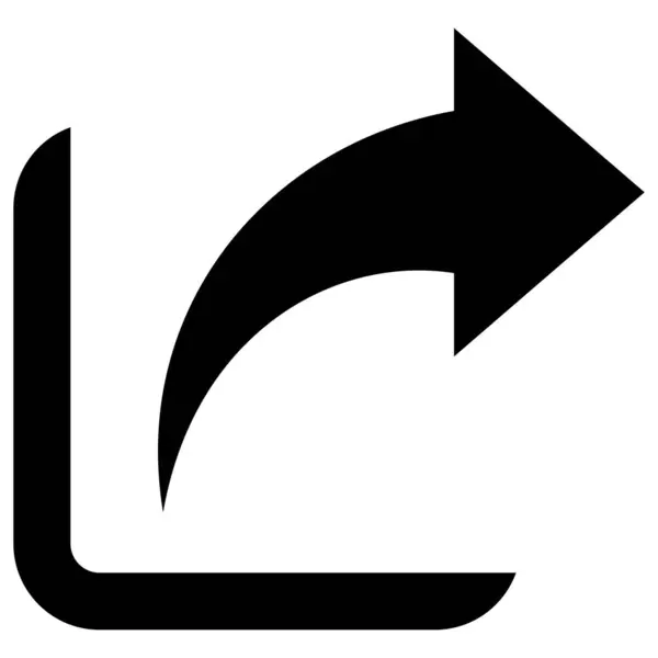 Share Symbol Link Abbildung Zeichen Mit Pfeil Teilen — Stockvektor