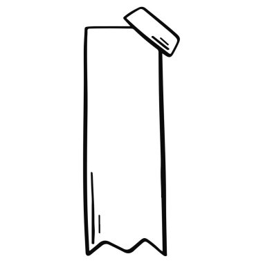 Robot resimdeki not kağıdı. Karalama kağıdında saydam bir not. El çizimi not sayfası. Karalamalı not kağıdı.