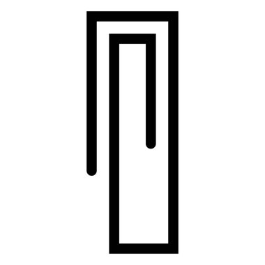 Ataç. Siyah ataç. Sembolü iliştir. Belge başlığı