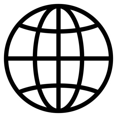 Küre sembolü. Dünya işareti. Dünya gezegeni daireler çiziyor. Özet küre