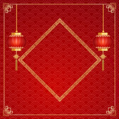 Mutlu Çin yılbaşı kartları. Çincede 