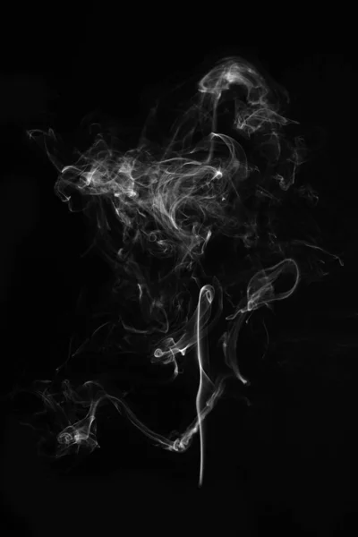 Humo Sobre Fondo Negro — Foto de Stock