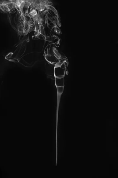 Humo Sobre Fondo Negro — Foto de Stock