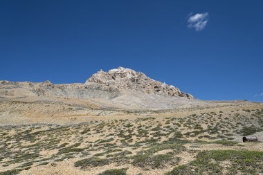Çöl manzarası arasında dağınık dağ