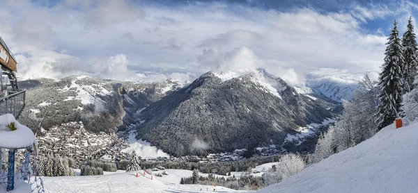 Alpine resort panorama — Stock Photo, Image