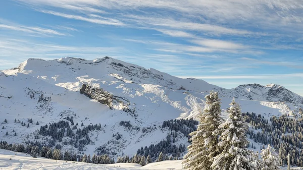 Alpines Skigebiet — Stockfoto