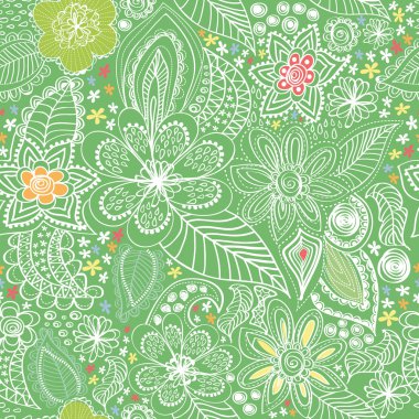 Paisley desen yeşil