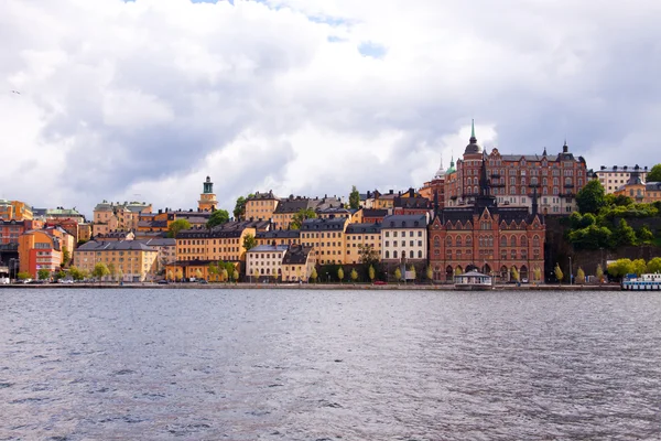 Colorful row of houses Stockholm — Stock Photo, Image