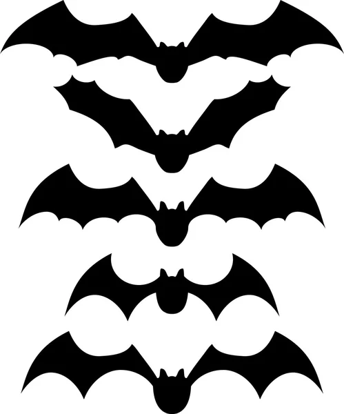 Paquete vectorial murciélagos — Vector de stock