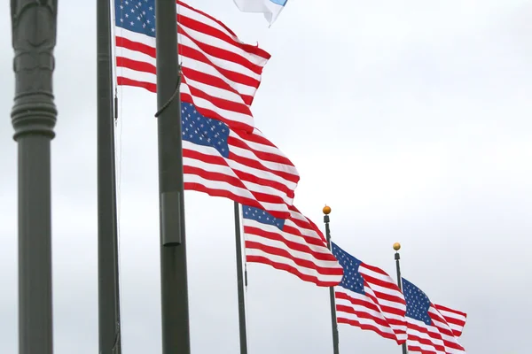 Amerikanische Flaggen — Stockfoto