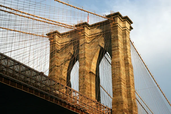 New Yorker Brooklyn Bridge — Stockfoto