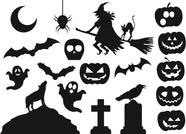 Paquete vector Halloween — Vector de stock