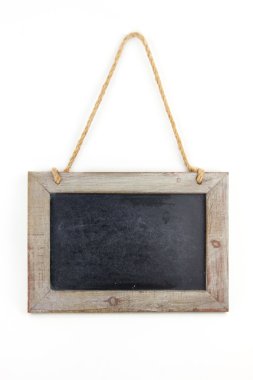 Bir bant ile boş ahşap panel