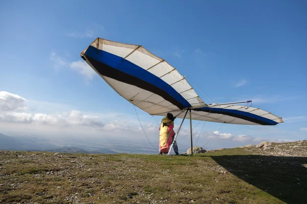 Hang glider view — Stock Photo, Image