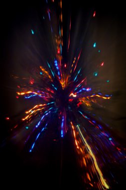 Renkli havai fişek kavramı