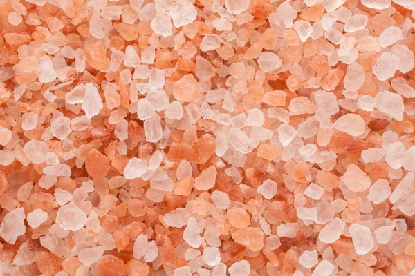 Himalayan salt på vit bakgrund — Stockfoto