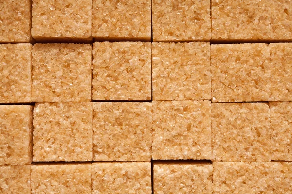 Kockák barna cukor — Stock Fotó