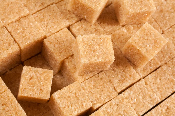 Brown sugar cubes — Zdjęcie stockowe