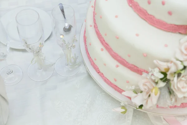 婚礼装饰蛋糕 — 图库照片