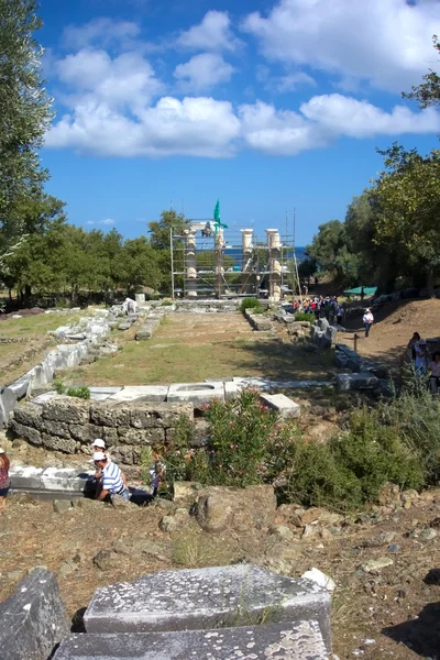 Tempel van de grote goden in Samothrake — Stockfoto