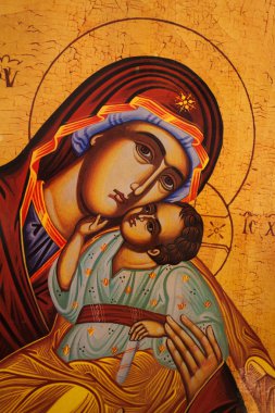 geleneksel Ortodoks simgesini mary anne