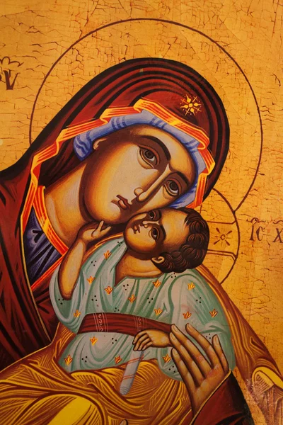 Icona ortodossa tradizionale di Madre Maria Immagine Stock