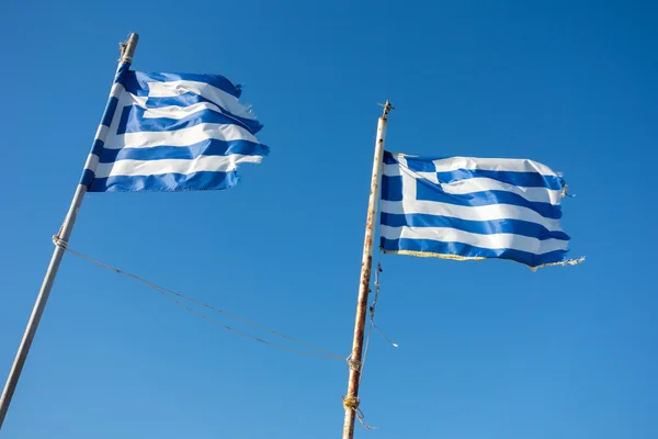 Drapeaux grecs — Photo