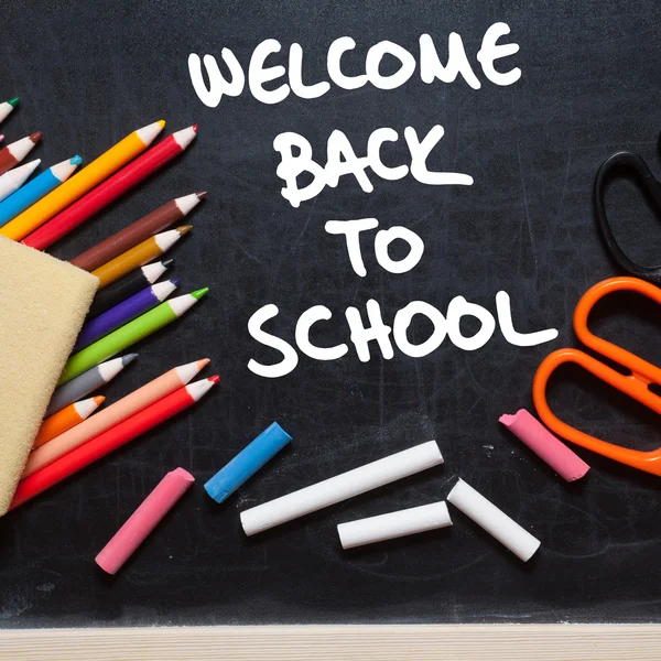 Bienvenido de nuevo a la escuela — Foto de Stock