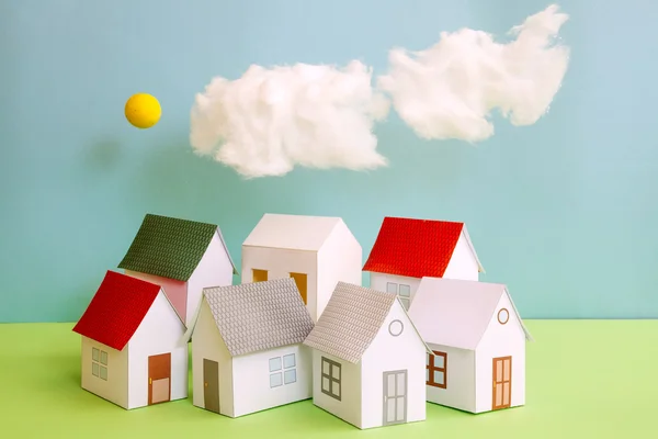 Papercraft House — Stock Photo, Image