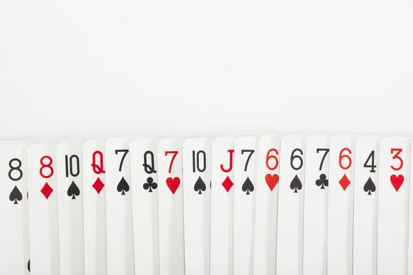 Παίζοντας χαρτιά, καζίνο έννοιες — Φωτογραφία Αρχείου