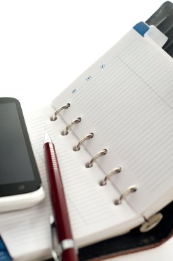 Dokunmatik ekran telefon closeup basit birleşim tablosu malzeme ile