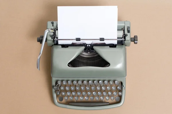 The old used writing machine closeup Stock Photo by ©WindyClouds