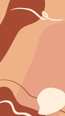 Sosyal ağlar için soyut öyküler. Sıcak renklerdeki vektör soyut arkaplanı hikayeler, içerik, gönderiler, arkaplan, davetiyeler ve kartvizitler için kullanılabilir