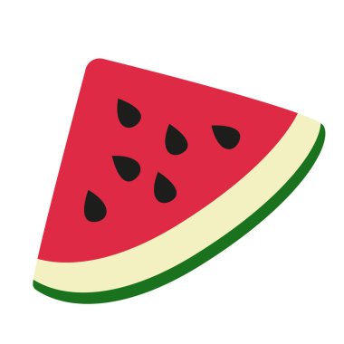 Beyaz arka planda olgun ve lezzetli bir karpuz dilimi izole edilir. Yaz meyvesi büyüktür.