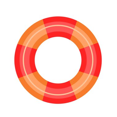  Beyaz arka planda şişirilebilir yaşam şamandırası