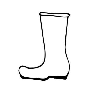 İzole edilmiş beyaz arkaplanda karalama vektörü çizmesi