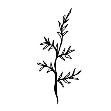 El çizimi biçiminde karalama yaprağı.