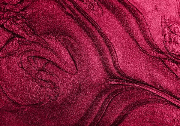 液体指甲油的漂亮污渍 流体艺术工艺 粉色单色大理石背景 液体条状油漆纹理 流线型清洗机流线型现代背面 简约的概念 复制空间用于设计 — 图库照片