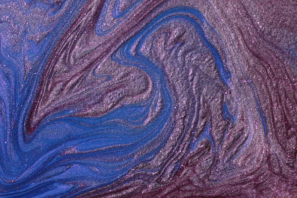 蓝色和紫色的闪光和闪光的抽象背景 流线型艺术 水彩画工艺水彩画横幅 可用作聊天的背景 — 图库照片