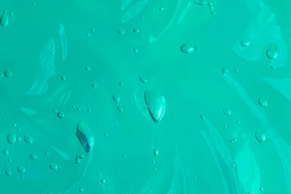 Frotis Cosmética Con Burbujas Fondo Azul Textura Cosmética Aloe Vera —  Fotos de Stock