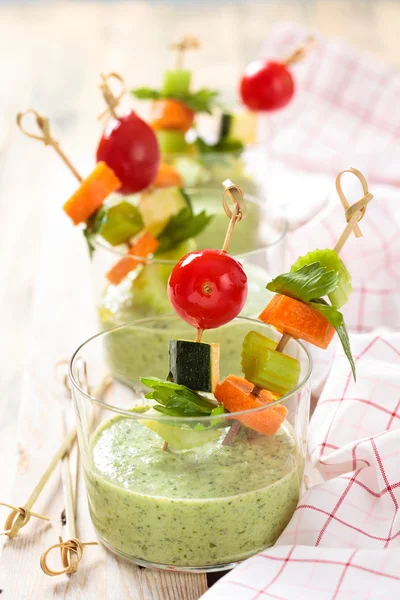 Sopa de crema verde . —  Fotos de Stock